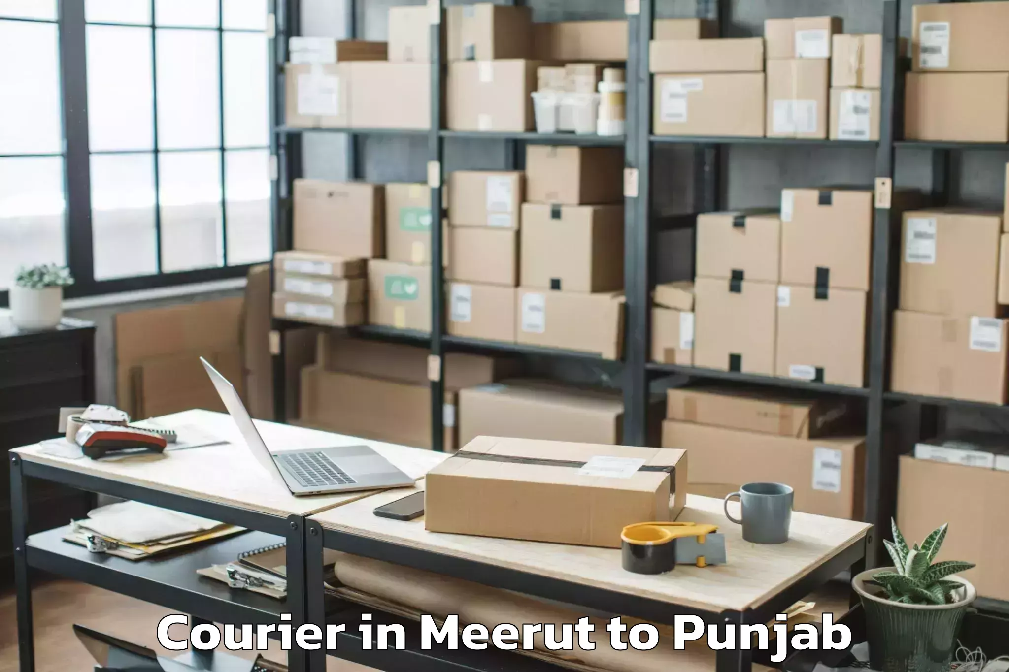 Book Meerut to Khamanon Courier Online